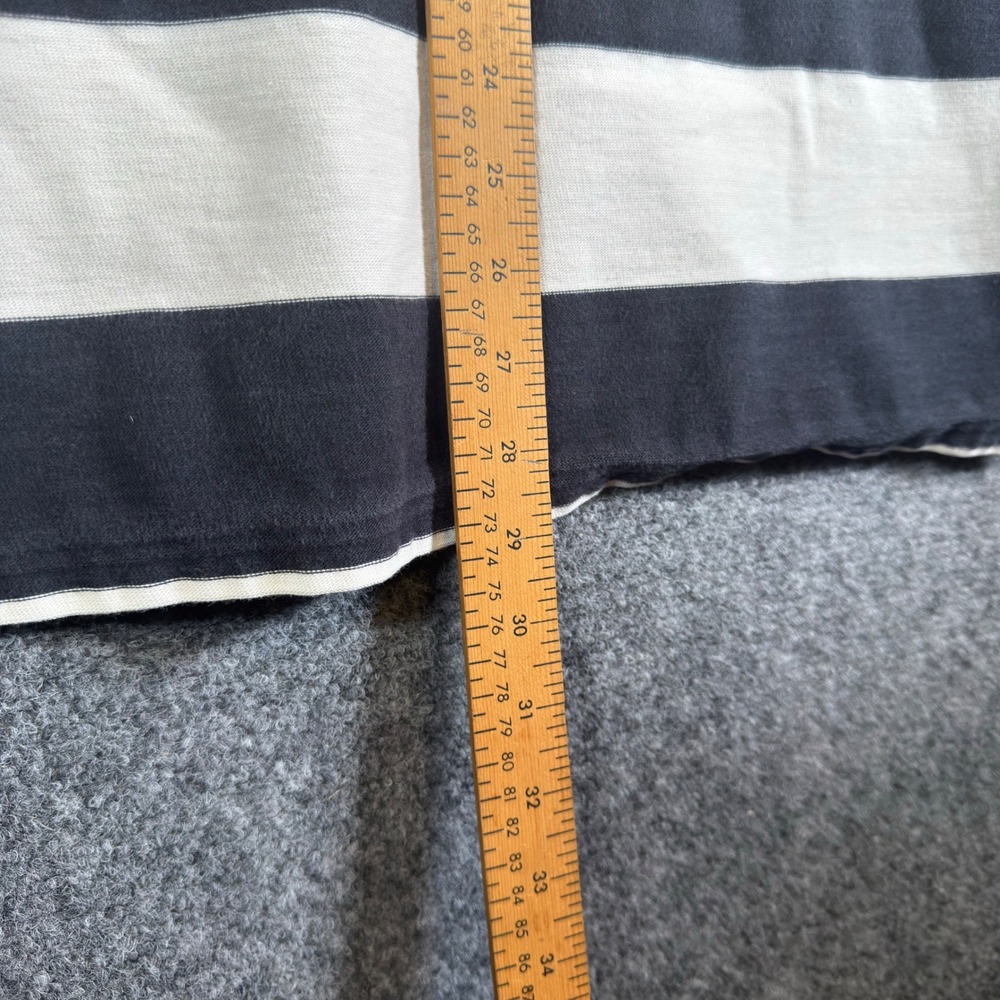 Scotch & Soda Loveline Rugby Shirt Mens XXL Black White Striped - Picture 7 of 12